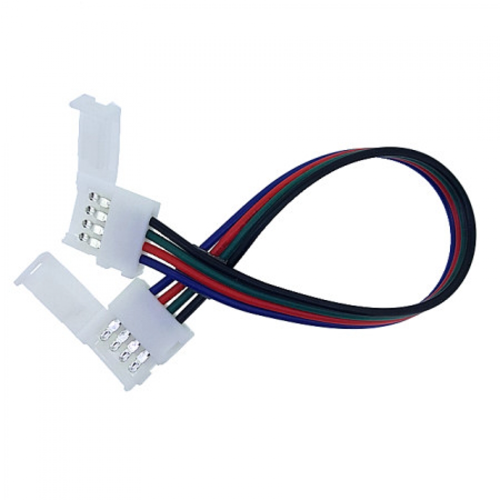 LED바 플렉시블 단색 연결 케이블 양쪽 커넥터 4핀 DL-BF-CONNECTOR-4PIN-WIRE II / 인투피온