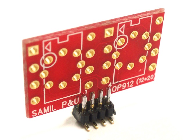 변환기판 OP-AMP [OP912] To-99 to Dule Op-Amp SMD Adapter / 인투피온
