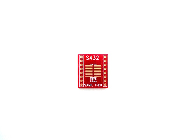 변환기판 [S432] SOP-1.0-16pin (600mil) / 인투피온