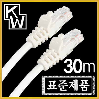 [표준제품]KW KW630 CAT.6 UTP 다이렉트 케이블 30m / 인투피온