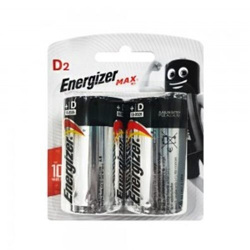 [건전지] 에너자이저 ENERGIZER MAX E95BP2 D사이즈 알카라인 포장 2개입 1.5V / 인투피온