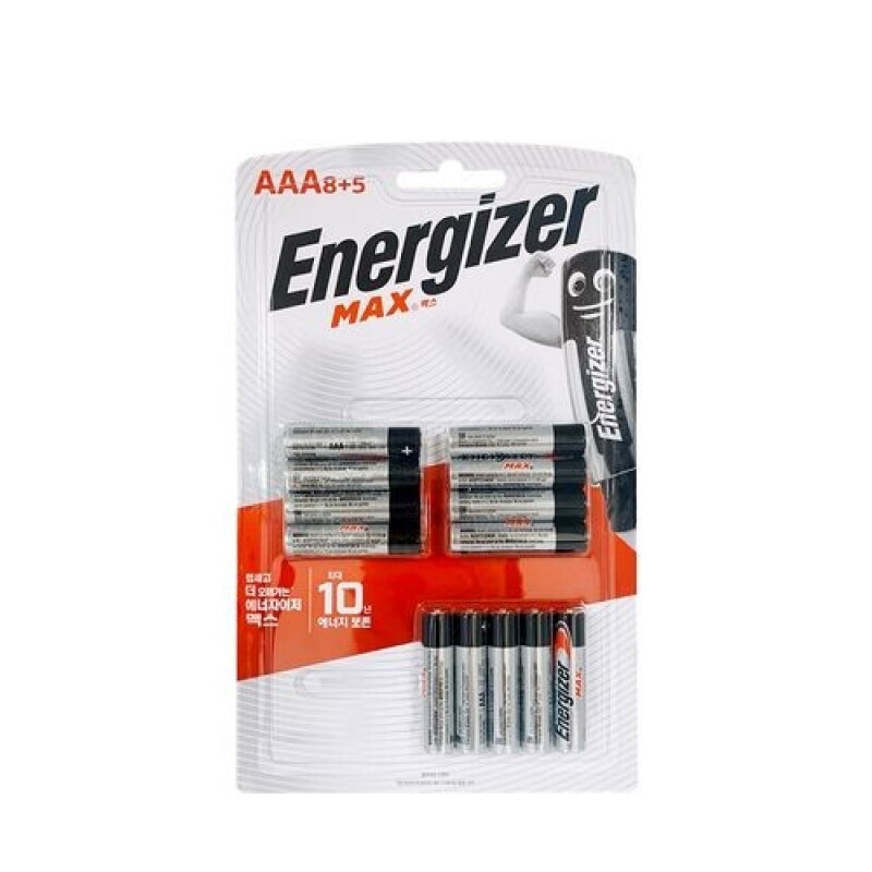 [건전지] 에너자이저 맥스 ENERGIZER MAX AAA사이즈 13개입 E92BP8+5 / 인투피온
